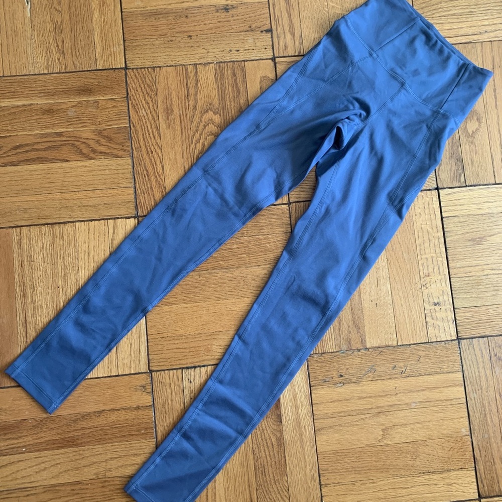 GIRLFRIEND COLLECTION GREY YOGA LEGGINGS